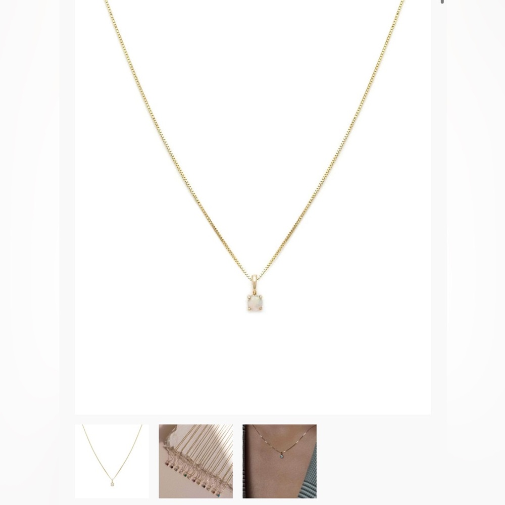 LEAH ALEXANDRA FINE Birthstone Necklace